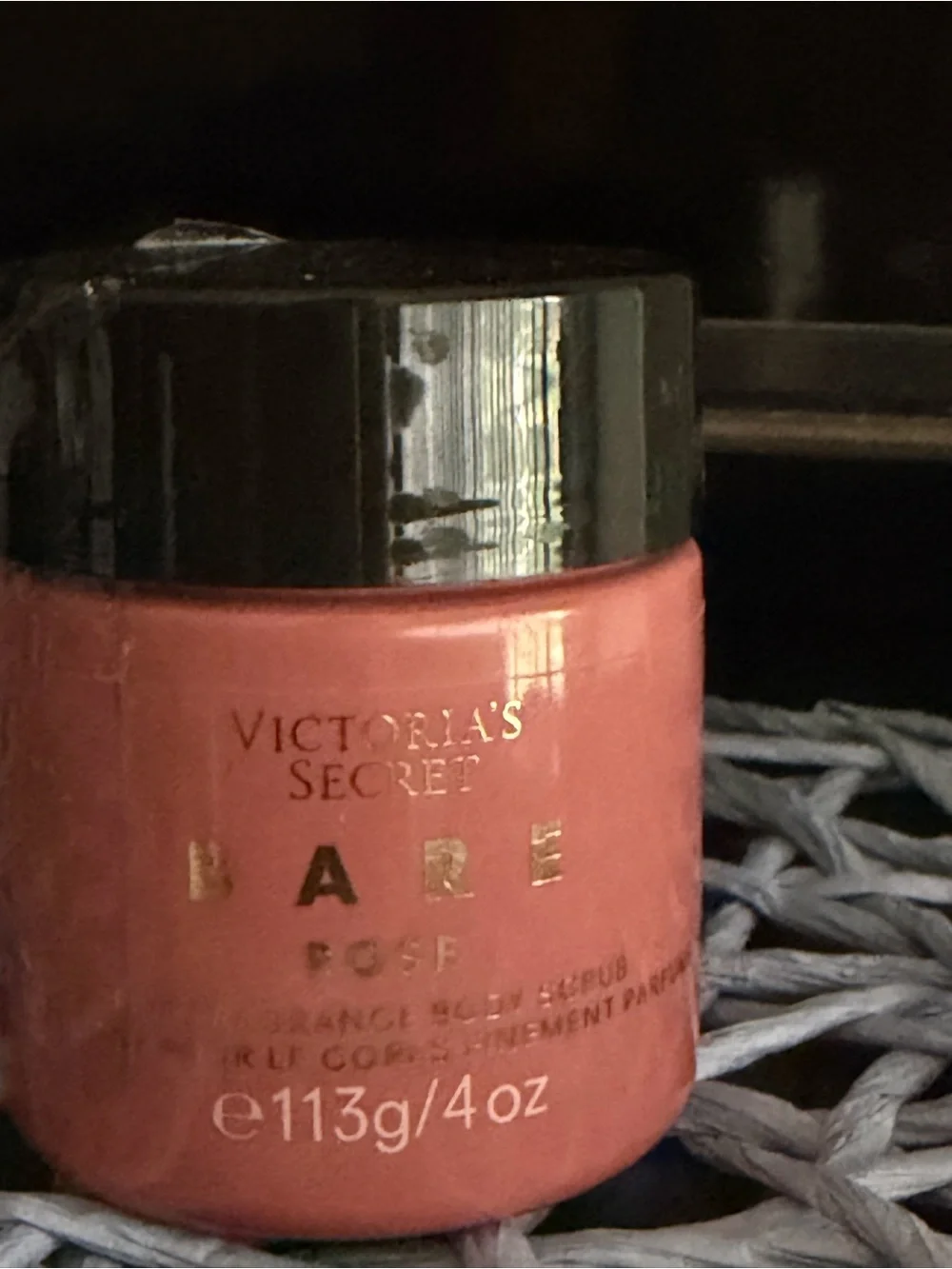 Victoria's Secret Bare Rose Body Scrub & Mini Fragrance - Pink and Gold